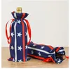 Storage Bags Independence Day Red Wine Bottle Set Party Decorative Decoration Holiday Gift