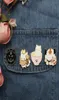 Kawaii Brooches Emoro Sping Cartoon Mute Bison Bison Animal Broche ACCESSOIRES AVATARS ANIME FANS FANS UNIQUE CADEAU 1425 D39514558