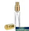 Simple glass perfume bottles Travel Spray Atomizer Empty perfume bottle With Black Gold Silver Spray cap