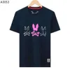 Designer Fashion Physcho Bunny Shirt Psyco BAD BAD BUNNY BUNNY PYSCHO Bunny Physco Bunny Shirt Summer Mens Shirt con cannone a maniche corte T-shirt 837