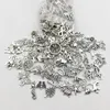 100200pcs Tibetan Silver mixte Pendent Animaux Charmes Perles pour les bijoux Boucles d'oreilles Boucles d'oreilles DIY Art Art 240507