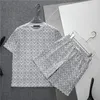 Designer Mens Tracksuits sets Jogger Sweatshirts Sports Jogging Suits Homme Tracksuit Two Piece T-shirt Summer Summer Imprimé à manches courtes M-3XL