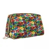 Sacs de rangement Kawaii MM Crew Travel Toitrage Sac Femmes Candy Green Chocolate Cosmetic Makeup Beauty Dopp Kit