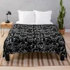 Blankets Oh Black Pugs Throw Blanket Comforter For Sofa Thin Bed Linens Summer