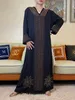 Etnische kleding Saoedi -Arabische moslimabaya Dubai vrouwen lange sleve jurk Frankrijk Italië Abaya mode kleding ramadan gebed islamitische nobele partij T240510
