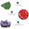 Decorative Flowers 10 Pcs Artificial Lotus Faux Plants Water Surface Adornment Fountain Scene Decor Leaf Fake Pool Pond Floating Eva