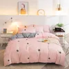 Beddengoed sets yaapeet 3/4pcs paardenbloem bedrukte set pastorale bloemen patroonlijnen mirco vezel dierenplaat voor slaapkamer