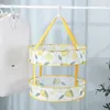 Hangers 1-2-Layer Large Air The Clothe Basket Folding Bra Drying Clothes Net Storage