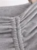 Jupes jupe d'été pour femmes tricot stretch maxi en modal tridimensionnel à cordon de cordon de cordon de cordon à la taille divisée l'ourlet