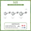 Stud Küpe Inzareal 925 STERLING Gümüş Altı Pençe 3/4/5mm CZ Delici Vidalı Vidalı Vidalı Vida Topu Klasik İnce Takı Aksesuarları
