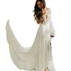 2023 estilo country estilo boho renda vestido de noiva vestido com luva longa e pescoço uma linha de praia vestidos de noiva Bohemian Bride Dres 276k