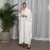 Etnisk klädkant Muslim Abaya Christmas Wedding Bridesmaid Fashion Party Long Dress Evening Elegant Formal Gown Maxi Dress for Women Clothin T240510QG0D