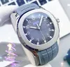 Trois stiches Fashion Mens Time Watchs Square Earth Skeleton Dial Callow Clock Japan Quartz Movement Rubber Belt Président Bracelet Chaîne Populaire Cadeaux de montre