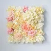 Fiori decorativi fantasia pannello di fiori artificiali anti-uv rosa tappetino da parete realistico matrimonio arredamento per baby shower decor fai da te fai da te