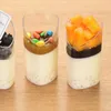 Wegwerpbekers rietjes dessert plastic s glazen glazen voorgerecht cup mini mousse deksels ijs sundae tiramisu proeverij tuimelaar