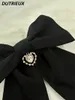 Forniture per feste giapponese vestiti per ragazza con filo femminile camicia in stile britannico scollatura nera decorativa bowknot gallievo ornamento