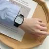 Нарученные часы черные кварцевые часы для мужчин женские модные квадрат Big Dial Simple Simpl Sport Pare Watch Student Gifts