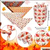 Autres fournitures pour chiens 20 packs Bandana Christmas Halloween Thanksgiving Valentin Day Holiday Bib Triangle Scharfs pour petits chiens moyens Dhcrn