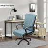 Couvre-chaises couverte de bureau matelassé Couleur solide antidirty Ordink Bureau en fauteuil