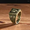 Decoratieve beeldjes prachtige porselein collectie messing hand gesneden bodhisattva ring