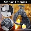 Candle Holders 2024 Halloween Bat SCONCE HOULER Candlestick Stand Bracket Home Party Decor