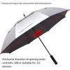 Outdoor Umbrella Titanium Sier Glue Anti UV Umbrella Long Handle Reinforcement Anti Storm Sunny Umbrella Golf Umbrella