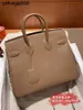 Women Handbag Brknns Swift Leather Handswen 7A Handmade Pure Hand Swift Large logo