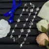 Högvärde designer halsband bokstav halsband armband lvw 18k guld pläterad klöver halsband designer för kvinna europeisk och amerikansk mode för fest presentdräkter