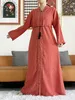 Ethnische Kleidung 2023 neue offene Abaya Dubai Kaftan Muslim Strickjacke Abayas Dres für Frauen lässig Kimono Robe Femme Caftan Turkish Islamic Clothes T240510
