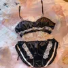 Lingerie japonaise Français rétro fée et acier doux circulaire 3d embryon fleur sweet en dentelle de soutien-gorge en dentelle set 240425