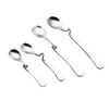 Design exclusivo Café Spoons Hangable Spoon Cafe Shiny Polishless Aço Spoons de Aço Anterior Com Handla