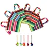 Geschenkverpackung Ourwarm 6PCS Mexikanische Tasche bevorzugt Taschen handgewebte Party Tischdecke bunt mit Quasten für Vorräte