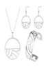 Серьги Ожерелье Кремо из нержавеющей стали Bangles Bracelets Manchette Argent Women Jewelry Sweepable Leathere Georgettes1159142