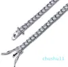 Braccialetti designer Silver Gold Chain Diamond Zircon Fashion Gioielli in acciaio inossidabile per uomini 3 mm 4 mm 5 mm Catene da 8 pollici da 8 pollici da 9 pollici da 9 pollici