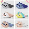 Slippétes de fond de massage de requin pour couples adultes pantoufles de salle de bain shark douche bleu noir violet extérieur tongs flip flops rainbow fashion famille eva tendance