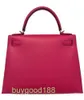 Top Ladies Designer Akeilly Bag 28 Rose Extreme Pink Epsom Leather Gold Hardware Bag