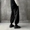 Мужские брюки Мужчина Хараджуку твердый цвет 2024 Мужчины японская уличная одежда мешковатые спортивные штаны мужские винтажные повседневные свободные грузовые брюки Z107