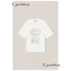 894 2023SS Femmes Designer T-shirt Rainbow Small Flower Imprimé gris Gris Casual Short à manches
