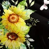 Ensembles de literie Black Sunflower Counfortre pour toutes les saisons avec 1 et 2 taies d'oreiller