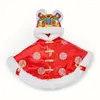 Jacken chinesischer Klassiker Cloak für geborenes Baby 1. Geburtstag handgefertigt Tiger Kapuze-Baumwollpolster 1-2-3-4-5 Jahre Kinder Cape Winter