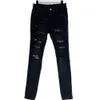 Concepteurs de jeans pourpre pour hommes jean hombre pantalon masculin broderie patchwork marque joyeuse de moto