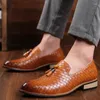 Casual Shoes Men Tassels Leather British Style Trendy Party Wedding Loafers Driving Non-slip Lightweight Flats Sapatos Sociais