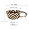 Классические кружки Классическая шахматная доска кофейная кружка винтаж в стиле завтрак
