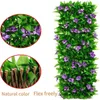 Decoratieve bloemen Snelle installatie Hedge Panel Artificiële privacyscherm Ivmy hek Groen Wall voor tuinliefhebbers UV-resistente faux