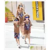 Famille Matching Tenues Summer Cool Fashion Beautif Brown Drop Drop Livraison bébé Kids Maternity Clothing Dh8gy