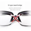 Yetişkin -1.5 ~ -8.0 Miyopi Elektrokaplanmış Yüzme Gözlükleri Anti Sis Diyotu Silikon Kapak Dalma Goggles Seti 240506