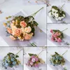 Decorative Flowers Artificial Fake Flower Composite Silk Party Dressing Wedding Simulation Bouquet Carnation