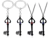 Game Kingdom Hearts Sora Keyblade Alloy Key Chains Keychain Keyfob Keyring Key Chain Pendant Necklace Jewelry Accessories1408817
