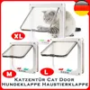 Porteurs de chats Porte de volet avec 4 voies Sécurité Small Pet Supplies Puppy Safety Gate For Dog Kitten