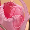 10a mode kvinnor tygväska resor canvas väskor handväska designer totes axel strand lyxig grön mode klassisk handväska brev väska rosa sdbg